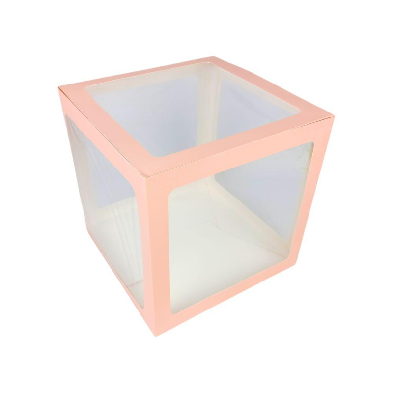 Коробки для куль набір - 4шт “LOVE“ 30 х 30 х 30см Рожевий Unison 10134 pink KNZ