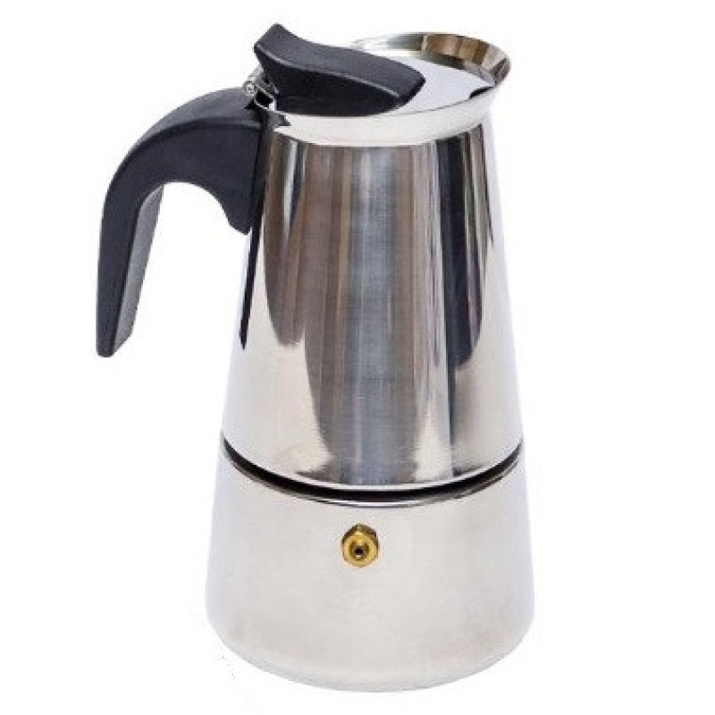 Гейзерна кавоварка на 6 чашок еспресо з нержавіючої сталі KNZ