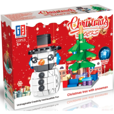 Конструктор 123 деталей “Сніговик і ялинка“ (123-505) KNZ