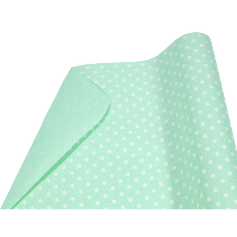 Крафт папір 0,7 х 7м бірюзовий у білий горох Блакитний Unison Пт 857.5 KNZ Крафт папір 0,7 х 7м бірюзовий у білий горох Блакитний Unison Пт 857.5 KNZ