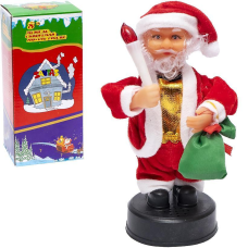 Новорічна іграшка механічна зі звуком “Дід Мороз“ 21см CX-23 KNZ