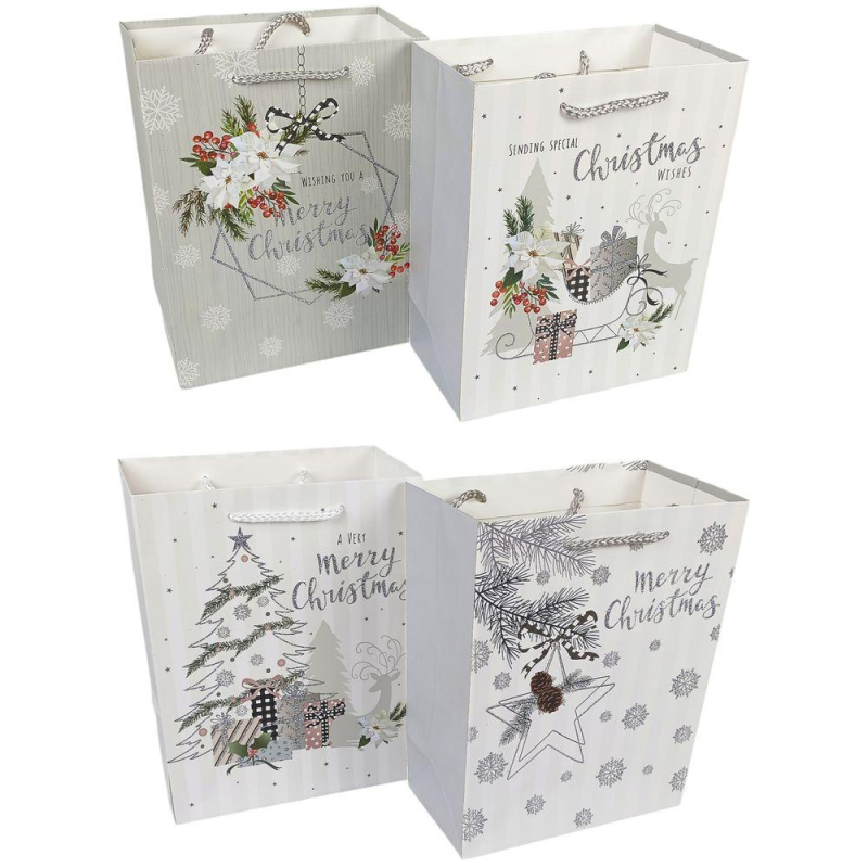 Пакет подарунковий новорічний 18 х 23 х 10см HS5288-2M KNZ