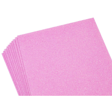 Фоаміран з гліттером 1,8мм 20*30см 10 листів Рожевий, переливається різними кольорами 10505 KNZ