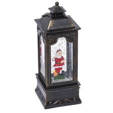 Новорічний декоративний Ліхтар з музикою, снігом та підсвічуванням 22*8см KNZ