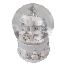 Сувенір, що світиться “Куля снігова 65мм - Санта Клаус Сніговик будиночок“ 4 види 9803 KNZ