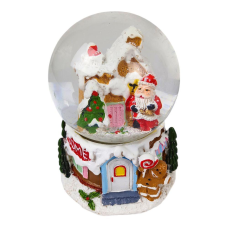 Сувенір, що світиться “Куля снігова 80мм - Пряничний Будиночок“ 4 види 8854 KNZ