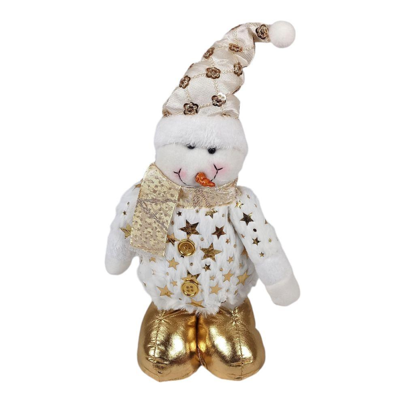 Іграшка м“яка 35см “Сніговик“ золото 94102 Snowman KNZ