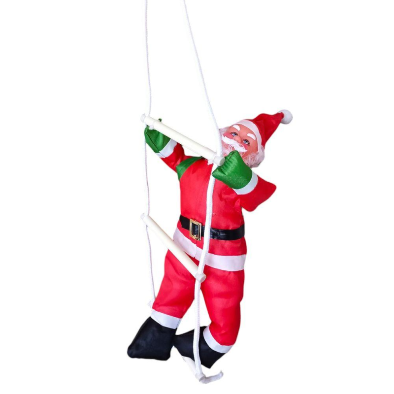 Декор новорічний “Санта Клаус 30см на сходах“ 301 KNZ