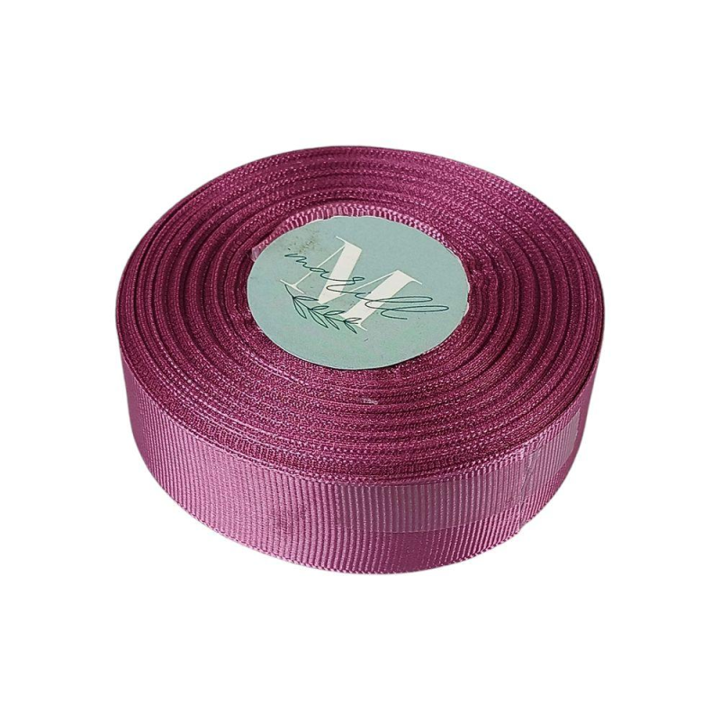 Репсова стрічка 25мм 23 метри баклажан D00225-107 KNZ