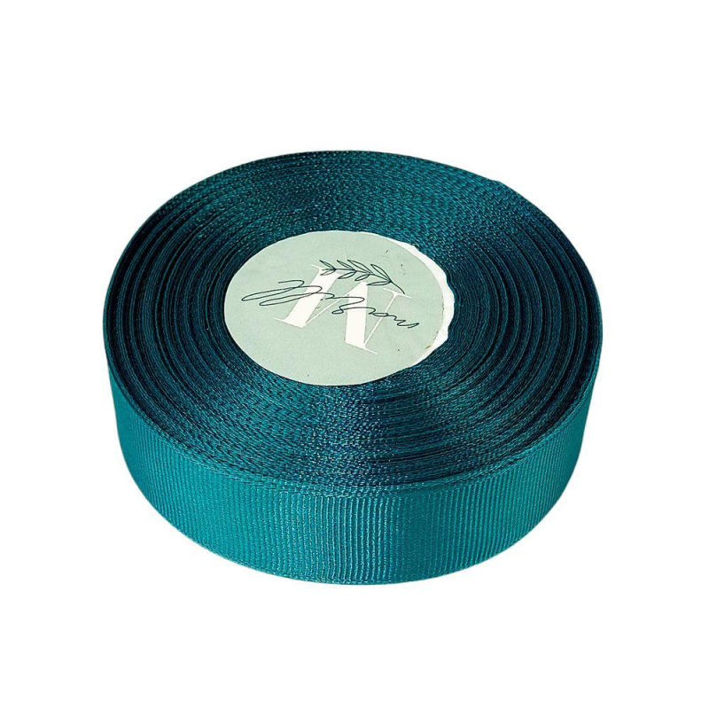 Репсова стрічка 25мм 23 метри хвойно-зелена D00225-A3-221 KNZ