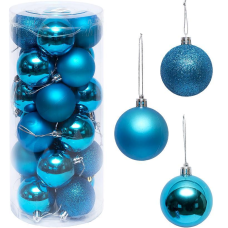 Набір кульок 24 штуки D6см ZWH6CM Бірюза KNZ