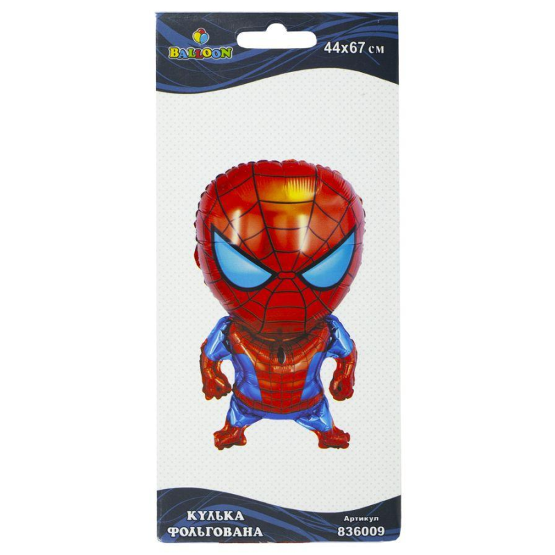 Кулька фольгована Pelican людина павук 67см Pelican 836009 KNZ Кулька фольгована Pelican людина павук 67см Pelican 836009 KNZ