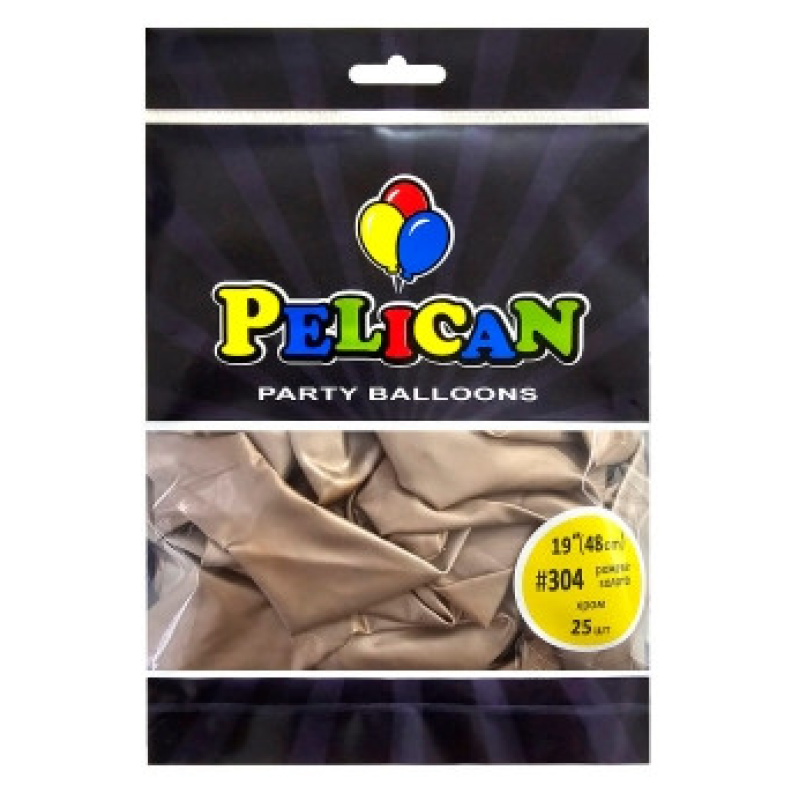 Кульки латексні 19“(48см) хром рожеве золото 25шт Рожевий Pelican 819304 KNZ
