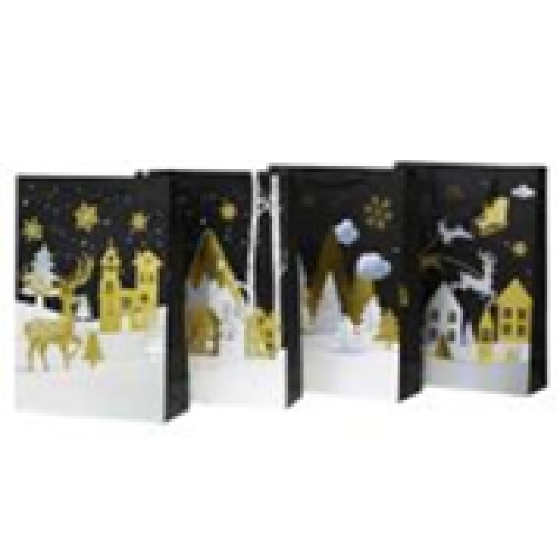 Пакет подарунковий новорічний 18 х 23 х 10см 4 дизайну 6028S2628 KNZ Пакет подарунковий новорічний 18 х 23 х 10см 4 дизайну 6028S2628 KNZ