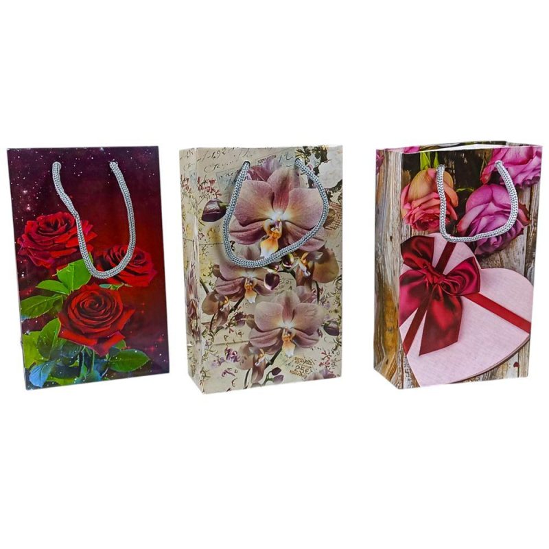 Подарунковий пакет мікс 17х26х8см PVM172608mix KNZ