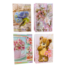 Подарункові пакети мікс 11х18х5 см PVM111805mix KNZ