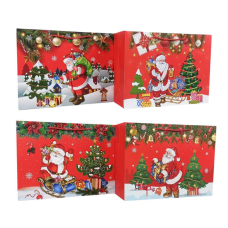 Пакет паперовий подарунковий Новорічний 35 х 26 х 11см, 210г/м2 210-35-26 KNZ