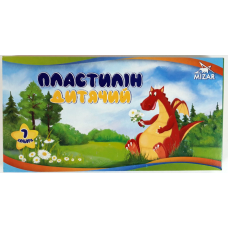Пластилін для ліплення “Казковий“ 7 кольорів (300 гр) для дітей (дитячий) ПЛ-006-МВ KNZ