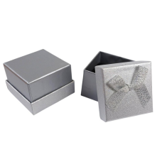 Подарункова коробка ювелірна 5 х 5 3,5см срібло J00319 silver KNZ