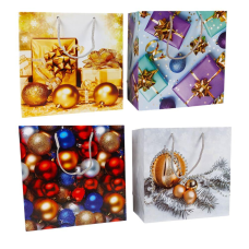 Пакет подарунковий новорічний 150 г, 24 х 24 х 10 см Unison PVM242410-5 KNZ
