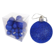 Набір новорічних кульок — синій, 30 шт різного діаметра 11562167 blue KNZ