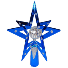 Верхівка для ялинки різдвяна Зірка 3D синя, 20 см 11555265 blue KNZ