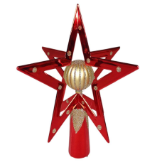 Верхівка для ялинки різдвяна Зірка 3D червона, 20 см 11555265 red KNZ