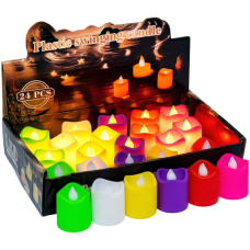 Свічка LED з полум“ям (колір свічення теплий білий) з батарейками KNZ