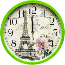 Настінний годинник зелені 29,5*4см 2-40 KNZ