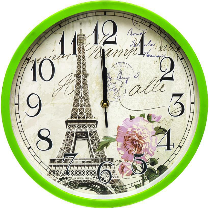 Настінний годинник зелені 29,5*4см 2-40 KNZ Настінний годинник зелені 29,5*4см 2-40 KNZ