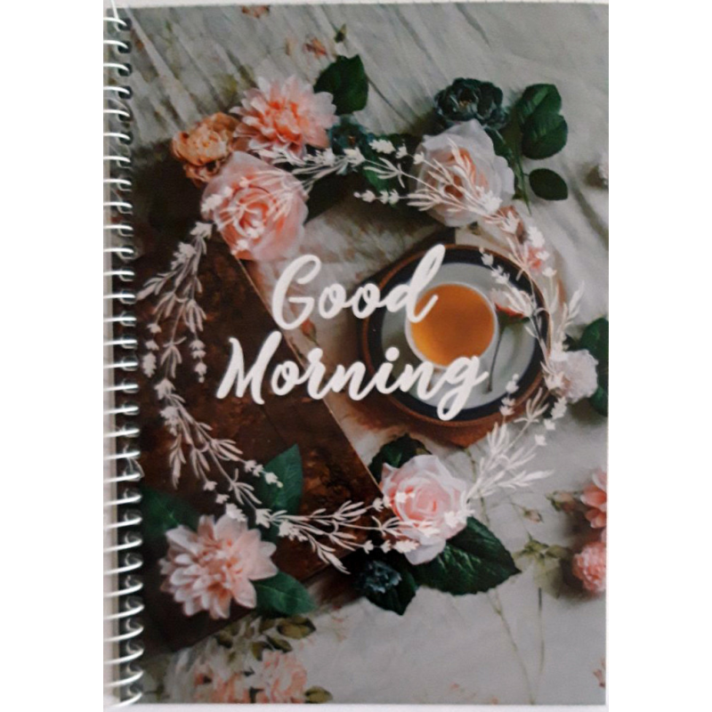 Блокнот А5, бічна пружина, 100 аркушів офсет, клітка, обкладинка м“яка “Серія MIX“ БН-001-МВ KNZ