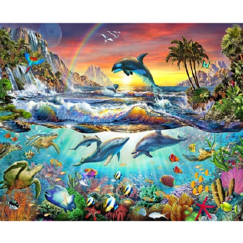 Картина за номерами 40 х 50см “Райська бухта“ 74268 KNZ Картина за номерами 40 х 50см “Райська бухта“ 74268 KNZ