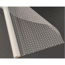 Плівка матова для квітів 0,6х10м “ГОРОХ невеликий“ білий PMP1780 KNZ