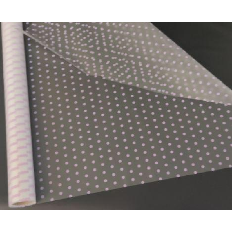 Пленка матовая для цветов “ГОРОХ мелкий“ светло-сиреневый (PMP1784) Пленка матовая для цветов “ГОРОХ мелкий“ светло-сиреневый (PMP1784)