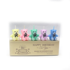 Набір свічок-фігурок для торта “Ведмедик“ 5шт 9382 DSCN KNZ
