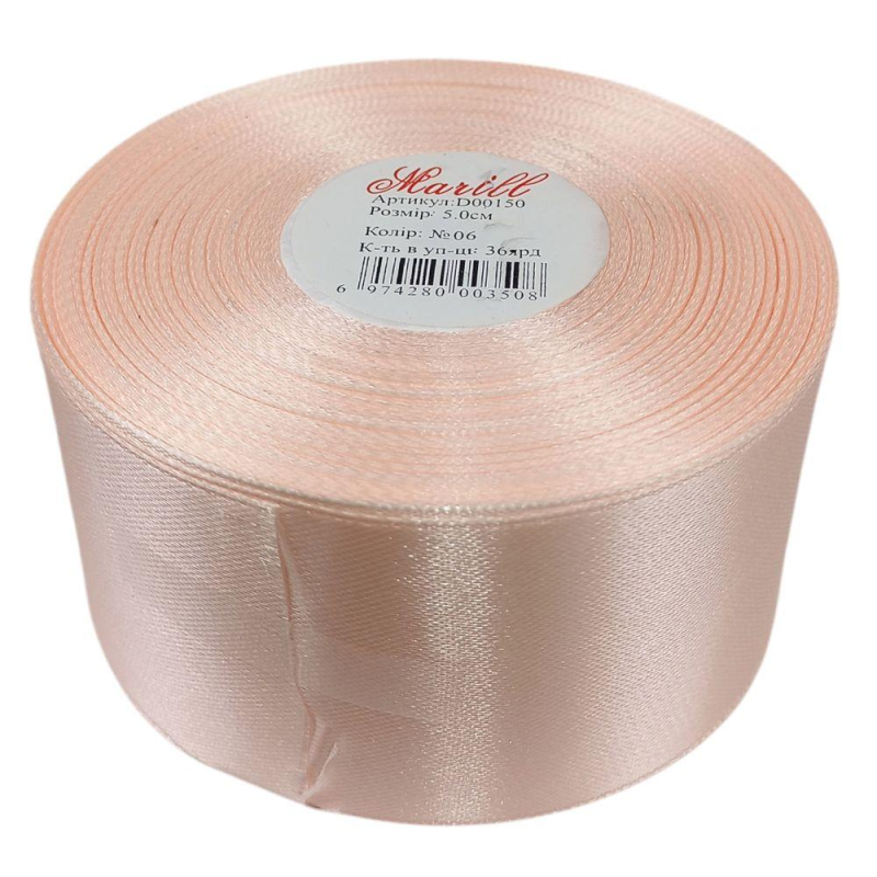Атласна стрічка 5 см х 33 м LA5033-06 KNZ