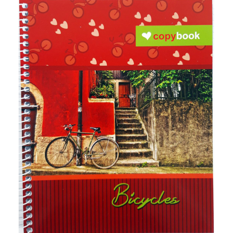 Блокнот для нотаток В5, бічна пружина, 60 листів офсет, клітка “Серія Ровер“, обкладинка м“яка Ц355035У KNZ