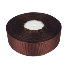 Репсова стрічка 2,5см, коричневий 23 метра D00225-32 KNZ
