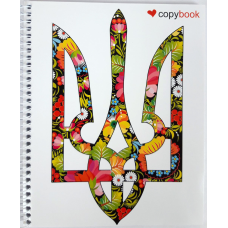 Блокнот для нотаток В5, бічна пружина, 60 листів офсет, клітка “Серія Україна“, обкладинка м“яка Ц355035У KNZ