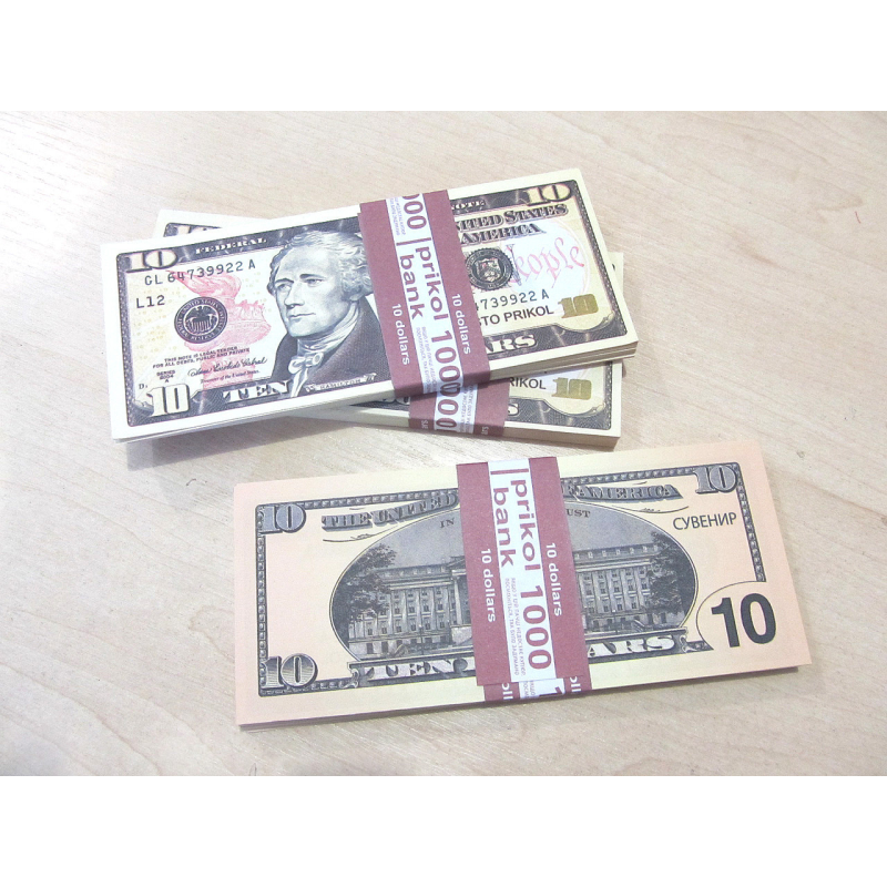 Пачка грошей (сувенір) Долар “10“ KNZ Пачка грошей (сувенір) Долар “10“ KNZ