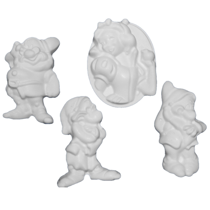 Гіпсова фігурка для розфарбовування “Білосніжка та сім гномів“ (на липучці) Б-7 KNZ