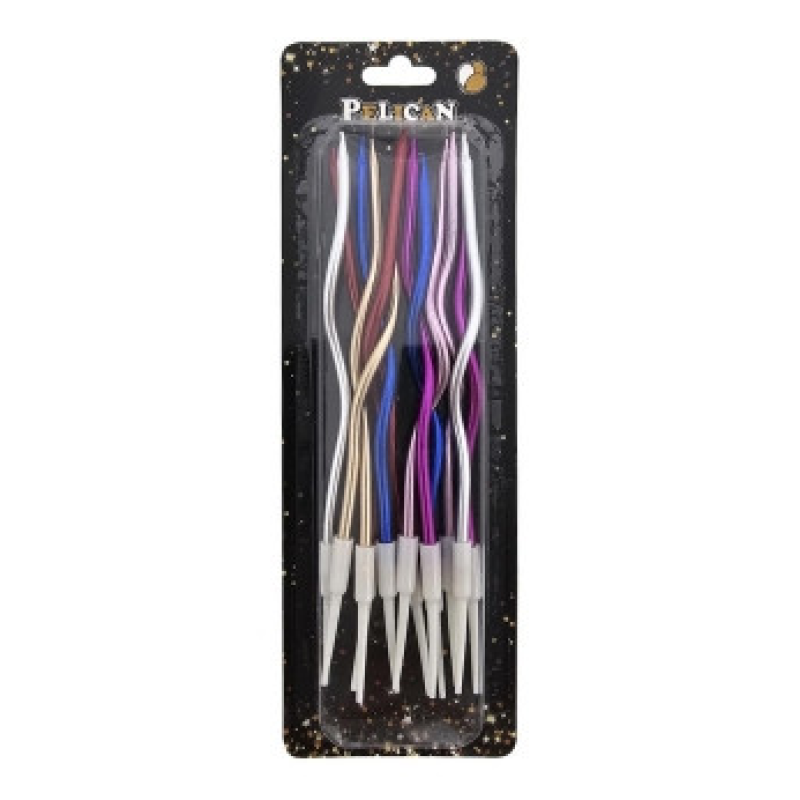 Свічки “Коктейльна 12 штук“ хром асорті кольорів Pelican 861010 KNZ Свічки “Коктейльна 12 штук“ хром асорті кольорів Pelican 861010 KNZ