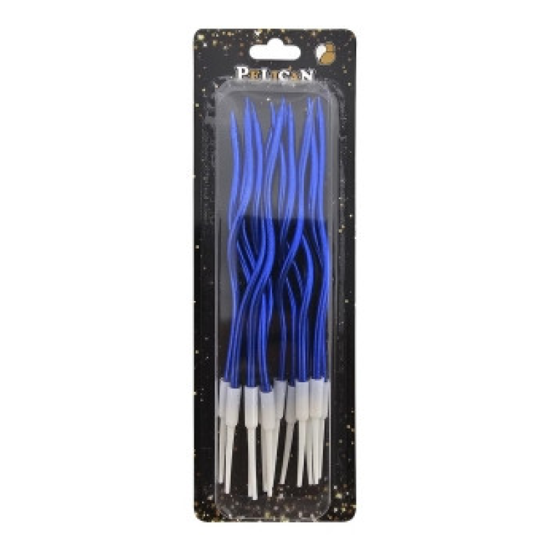 Свічки “Коктейльна 12 штук“ хром синій 861006 KNZ