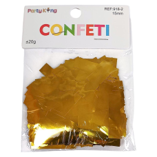 Конфетті смужки 15мм, ±20гр золото 918-2 gold KNZ