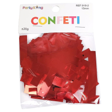 Конфетті смужки 15мм, ±20гр червоне 918-2 red KNZ
