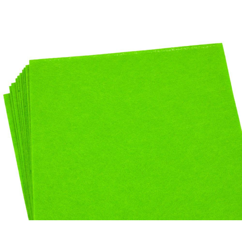 Фетр 20 х 30см 1,2мм 10 листів зелений Unison 170HQ-053 KNZ