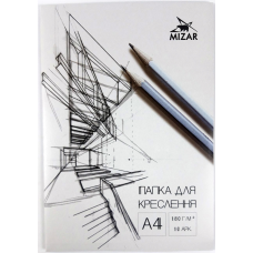Папка для креслення А4 10 аркушів 180г/м2 (папір для креслень) ПДК-003-МВ KNZ