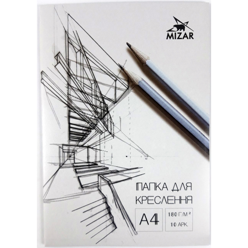 Папка для креслення А4 10 аркушів 180г/м2 (папір для креслень) ПДК-003-МВ KNZ Папка для креслення А4 10 аркушів 180г/м2 (папір для креслень) ПДК-003-МВ KNZ