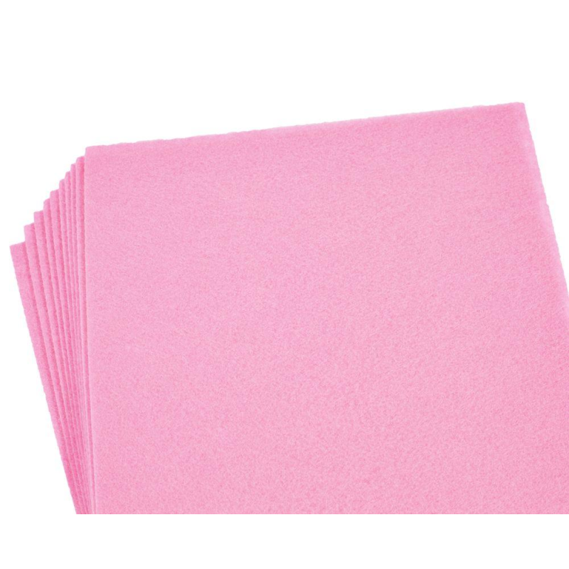 Фетр 20 х 30см 1,2мм 10 листів рожевий Unison 170HQ-032 KNZ