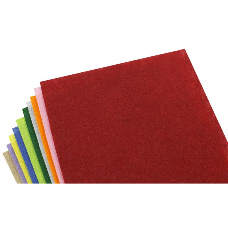 Фетр 20 х 30см 1,2мм 10 аркушів MIX Unison 170HQMIX-1 KNZ